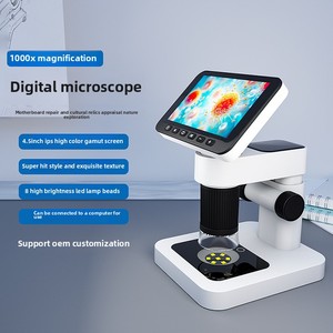 Microscopio electrónico Digital de fuente de luz LED óptica de alta definición todo en uno de grado profesional para aumento biológico - Product Image 5