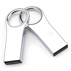 低价64mb 12BMB 256mb 512MB金属u盘定制标志Usb2.0/3.0带钥匙圈的内存磁盘便于携带