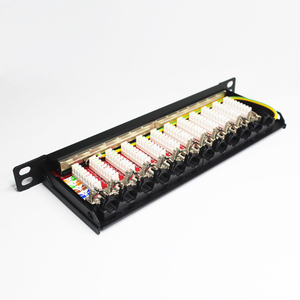 Rj45 Socket 8p8c Lan Patch Panel 12 puertos 10 pulgadas 1u Networking Patch Panel Cat6 Cat5e Stp Patch Panel - Product Image 3