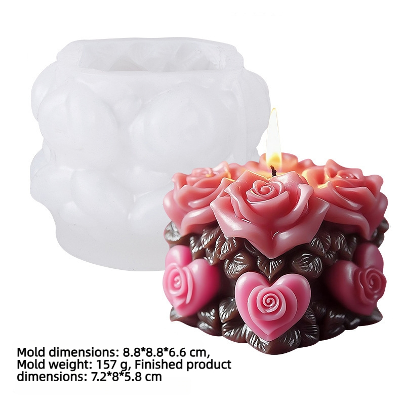 Moule géométrique amour rose - 888866cm
