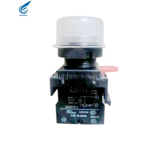 Interruttore di alimentazione a pulsante rettangolare del produttore 220V tensione Max per Omron-1NO1NC A22-T2 di combinazione - Product Image 1