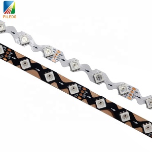 WS2815 RGB LED Strip Zigzag S-Shape Flexible 12V Entrada con tubo de silicona para 2nd Gen Neon Sign Controlador de iluminación Modo de interruptor - Product Image 2