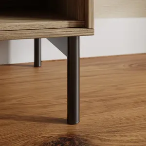 TV Unit for TVs up to 50&quot; TV Table with Rattan Front Door Design and a <strong>Cable</strong> <strong>Tidy</strong> at Back ModernTV Unit for Small Room - Product Image 5
