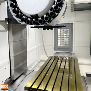 ศูนย์กัดเครื่องจักร CNC VMC1370พร้อมระบบควบคุม Fanuc สายพานลำเลียงชนิดโซ่