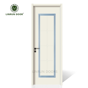 Factory Direct Sale Melamine Molded Wooden Door with Door Frame One Panel Finished Surface for Bedroom Use in Engineer Projects - Product Image 1