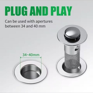 Design moderno Push Pop-Up filtro di scarico tappo di Overflow per personalizzabile integrale lavandino del bagno bacini di scarico su misura di scarico