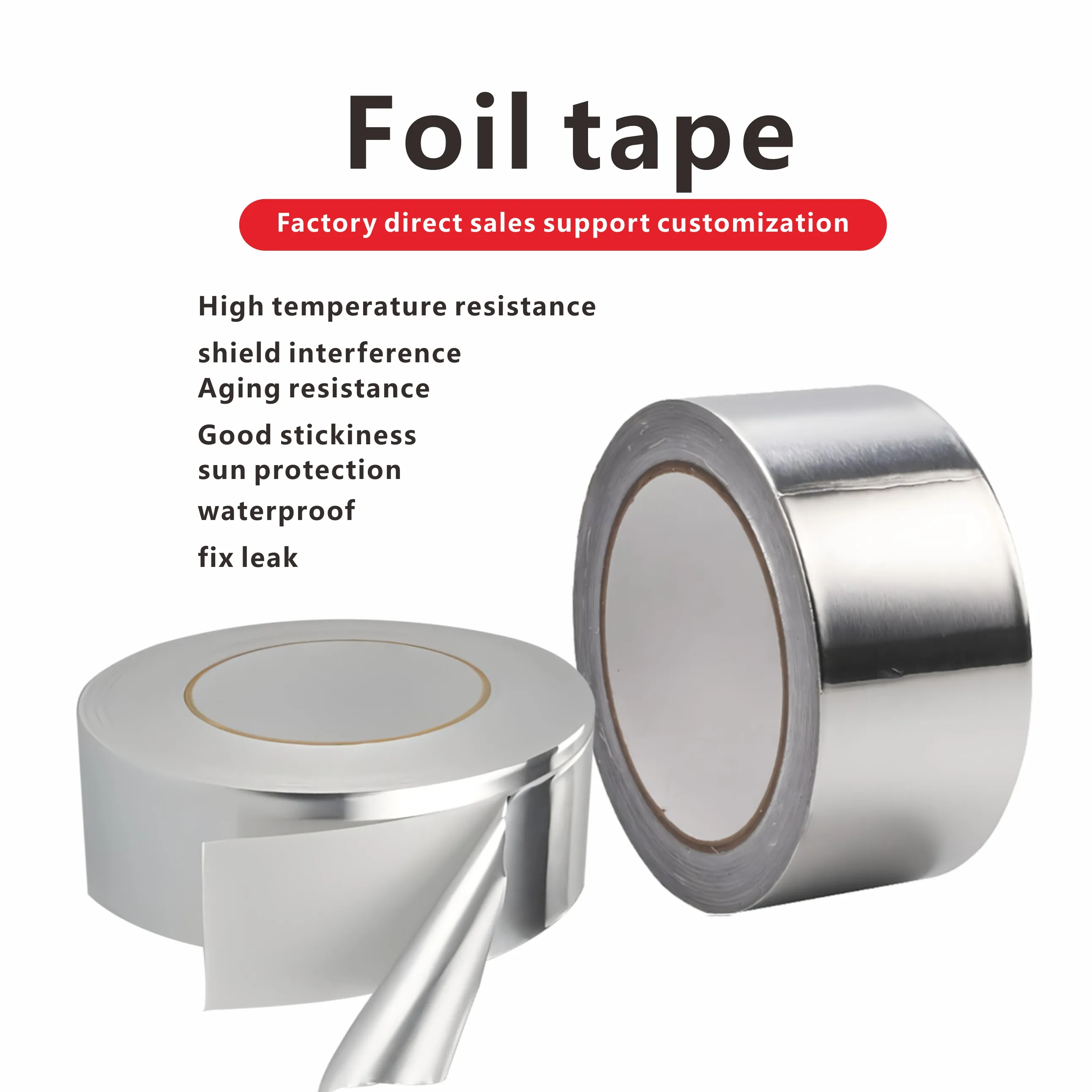 Hwk Zilver Maatwerk Aluminiumfolie Tape Voor Airconditioner