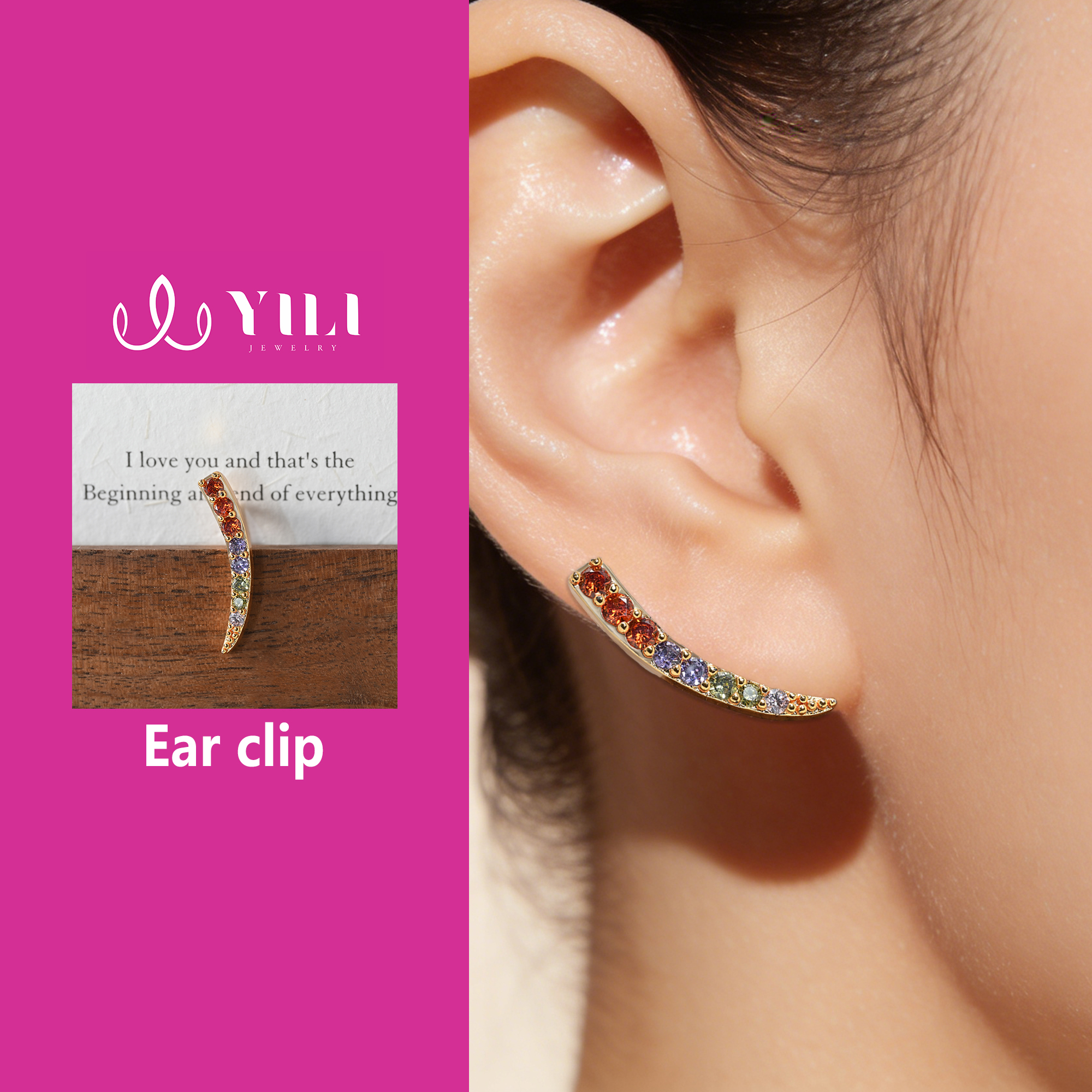 Boucle d'oreille plaquée or 3