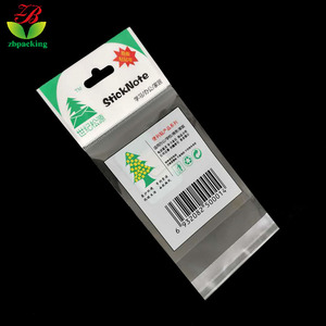 定制塑料包装袋，可以印在<span class=keywords><strong>OPP</strong></span>上的自粘卡头袋，家居用品书写笔Bopp