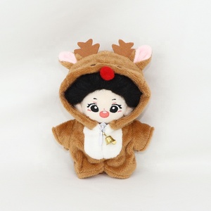 10cm bông <span class=keywords><strong>Inflatable</strong></span> Đồ chơi búp bê Quần Áo giáng sinh Series <span class=keywords><strong>Snowman</strong></span> Tuần Lộc Sao giáo dục thời trang búp bê phụ kiện quần áo - Product Image 4