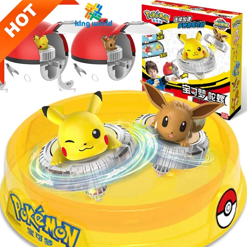 Pokemoned topu savaş Gyro oyuncak Pikachu Charmander Mewtwo cep canavarları aksiyon figürü oyuncakları hediye savaş Gyro oyuncak