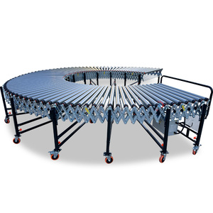 Factory Direct Supply Rubber-coated Anti-slip V Belt Roller <strong>Conveyor</strong> Line Retractable Roller <strong>Conveyor</strong> for Boxes <strong>Unloading</strong> - Product Image 3
