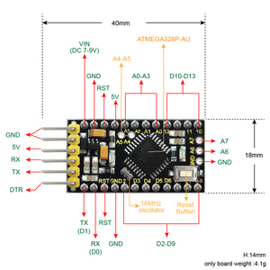 Keyestudio Pro Mini Microcontroller Board 5V Atmega328p Mini Development Board for <strong>Arduino</strong> - Product Image 5