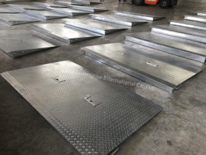 Rampa de contenedor de acero con capacidad de 10 toneladas para carga/descarga de remolque de carretilla elevadora Placa de tablero de muelle de rampa, 1500x2100x200mm - Product Image 5