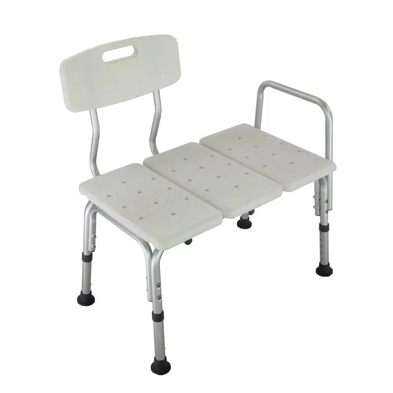 Silla de baño de aluminio para ancianos, silla de ducha para hombre gordo