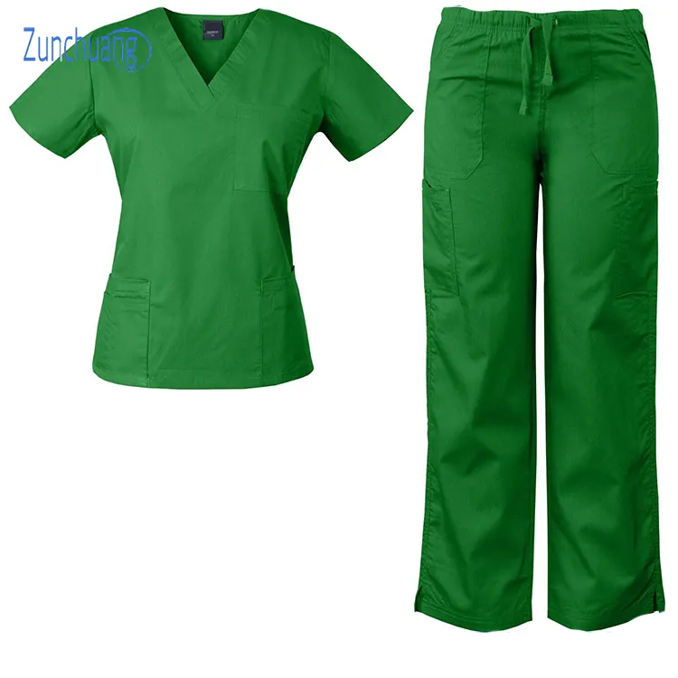 Novo Modelo Tecido Macio Uniforme Uniforme Hospital Enfermagem Médica Scrubs para Enfermeira Médica Uniforme