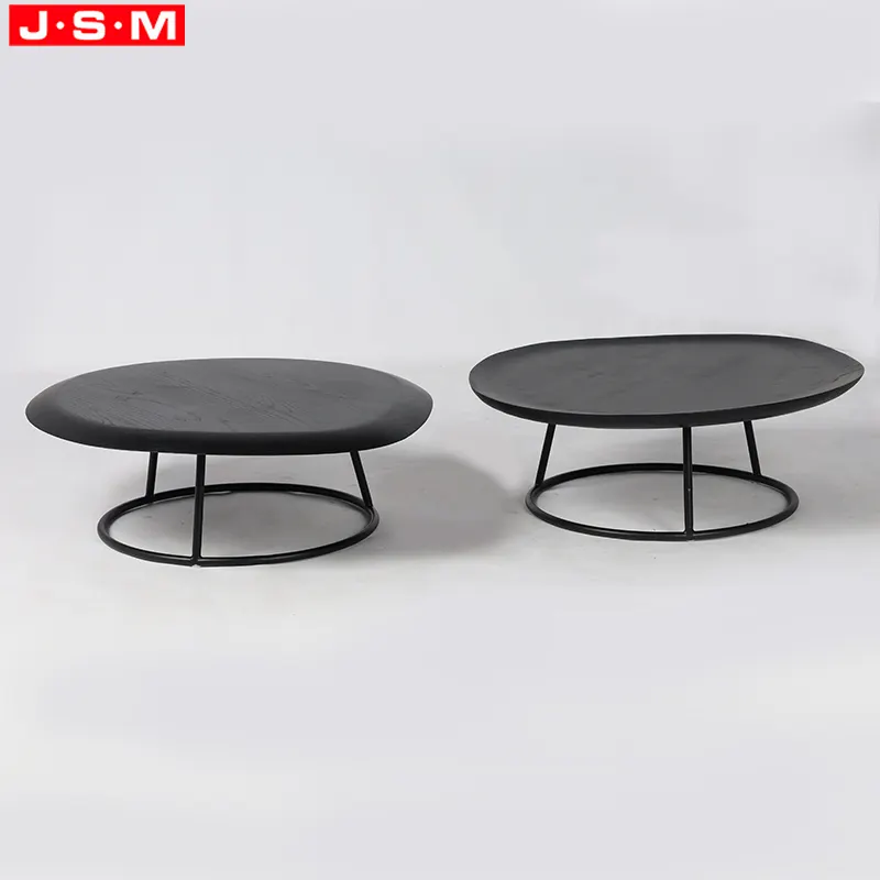 OEM आधुनिक डिजाइन चाय की मेज फर्नीचर लकड़ी चाय की मेज धातु आधार कॉफी टेबल