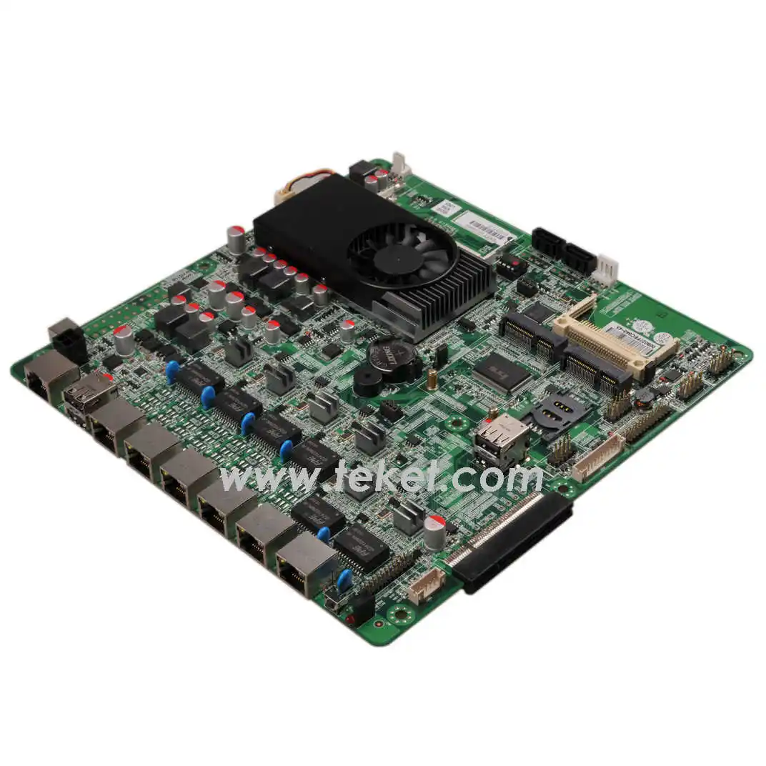 Intel Celreon-placa base C1037 C1037LS, con 6 puertos LAN y 12V DC en red/almacenamiento/servidor de correo, compatible con wake on LAN/PXE