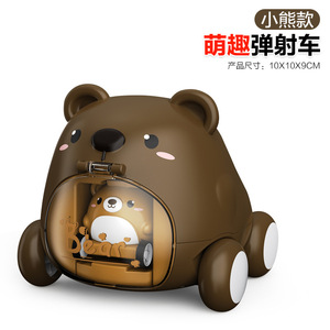 爆炸儿童玩具车小男孩卡通小老虎拉回汽车玩具