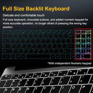 15.6 Inch 16GB Laptop 512GB SSD Windows 11 Notebook Intel Core I7 11370H Office <strong>Computer</strong> Backlit with Fingerprint WiFI <strong>Camera</strong> BT - Product Image 2
