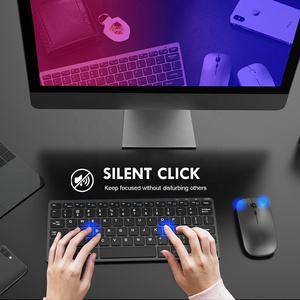 Combo de teclado y ratón inalámbricos recargables, 2,4G, Mouse ergonómico silencioso y juego de teclado - Product Image 4