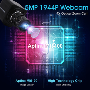 ELP CCTV Varifocal <span class=keywords><strong>CS</strong></span>镜头5MP Aptina MI5100 <span class=keywords><strong>CMOS</strong></span>传感器1080P 30fps免费驱动工业USB相机，用于显微镜望远镜