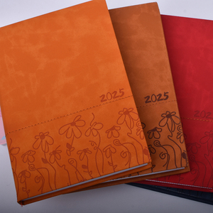 2025 Planner personalizzato <span class=keywords><strong>Notebook</strong></span> con motivo a fiore in pelle con copertina morbida agenda datata <span class=keywords><strong>Notebook</strong></span> con logo personalizzato fornitore di origine