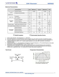 WINNSKY amostra 5035 433.92MHz Crystal SAW <strong>Resonator</strong> for Wireless Transmitter Module-Stable Supply and Fast Shipment - Product Image 5