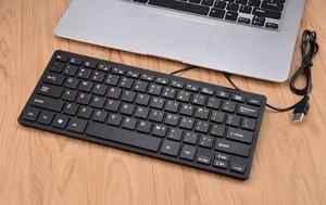 厂家供应经典简约迷你键盘商务办公笔记本外置usb有线键盘