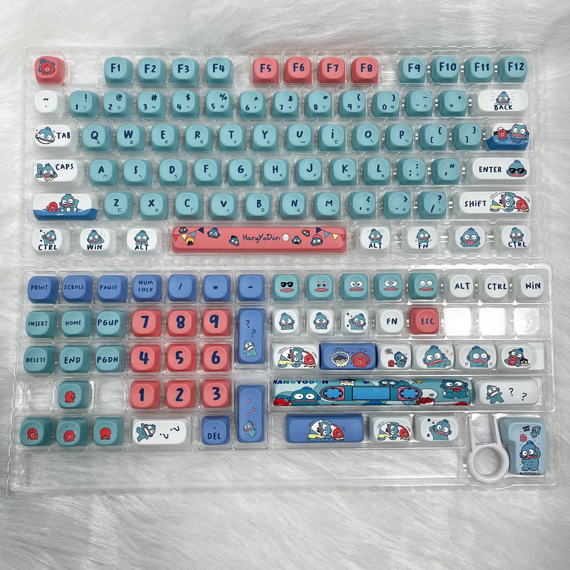 Ugly fish theme keycap--zhuyin version