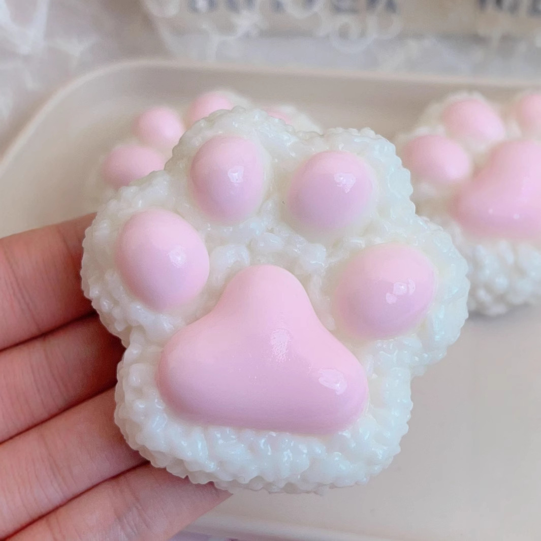 Pink rice ball