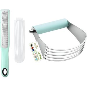 Bahar şef profesyonel büyük hamur Blender & ince Shred Zester paslanmaz çelik pişirme ve pasta araçları paket nane rengi - Product Image 1