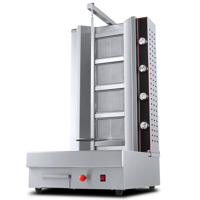 New Technology German Rotating Gas Doner Kebab Machine Chicken Shawarma Grill Machine Automatic for Sale