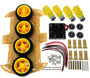 UNOR3 per il controllo remoto Bluetooth Kit Robot a quattro ruote per auto con targa a 4 ruote per la misurazione della velocità di tracciamento degli ostacoli - Product Image 2