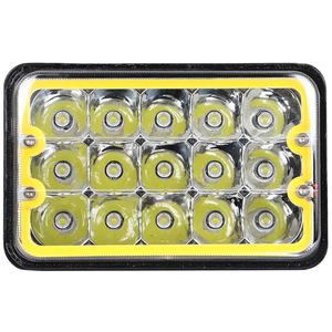 5 นิ้ว 45W LED ไฟหน้าสี่เหลี่ยม DRL LED สูงต่ําหลอดไฟ LED ขับรถไฟหน้า 45W 6000K สําหรับรถบรรทุก SUV รถ - Product Image 1