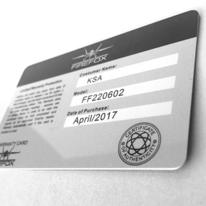 Custom Offest Printing Watch PVC Warranty Card Unique QR <strong>Code</strong> Printed 13.56Mhz RFID NFC Warranty Card with URL Data Encode - Product Image 3