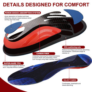 Koolstofvezel Inlegzolen Badminton Steunboog Springt Hoger Voetbal Foot Bescherming Schok Absorptie Orthope Inlegzolen - Product Image 6