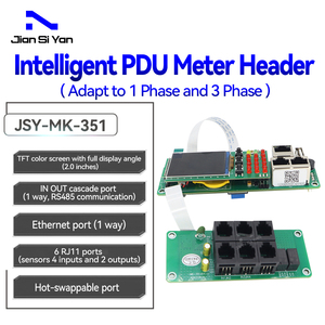 JSY-MK-351 Intelligent PDU Module Lcd IPDU <strong>Header</strong> RS-485 RJ11 USB Port Adapt to Single Phase and Three Phase Metering Module - Product Image 2