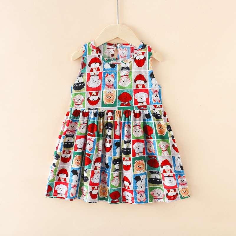 Cartoon dog cotton silk