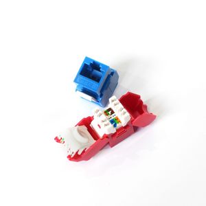Cat5e/Cat6网络模块RJ45 UTP梯形插孔无屏蔽FTTH CAT6A光学RJ45梯形插孔光纤网络模块 - Product Image 5