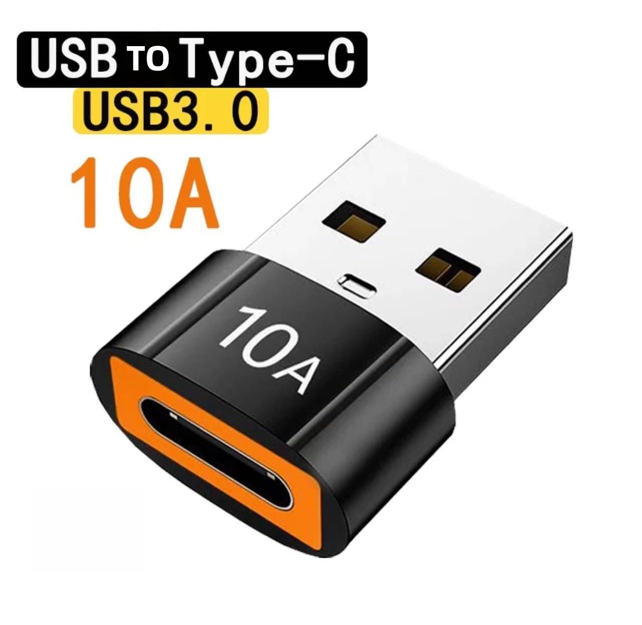 Solo adattatore OTG USB A a Type-C nero