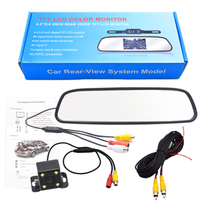 Vista trasera Pantalla LCD Pantalla Espejo Monitor Coche Marcha atrás Estacionamiento Cámara de respaldo inversa Kit Espejo - Product Image 6