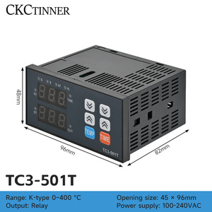 恒温器TC3-401T 220V柜式温度和时间集成数字显示 - Product Image 5