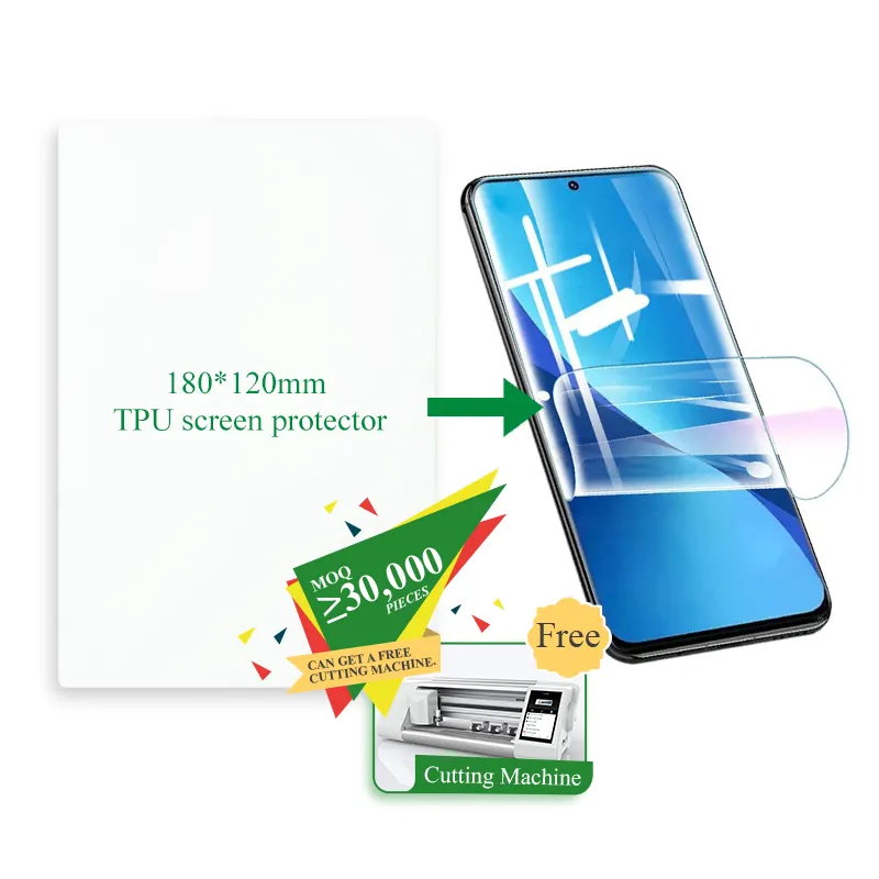 REEDEE Universal Curved Screen Protectors High Clear Tpu Screen Film Protector Hydrogel Matte Film Soft Screen Protector
