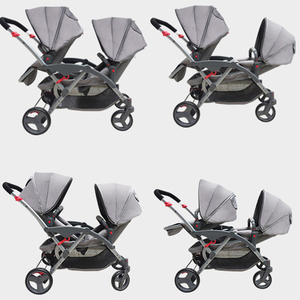Purorigin OEM ve ODM en çok satan NO.01 ucuz Pice yüksek kalite hafif çiftli koltuklar bebek arabasından için iki bebek ikizler