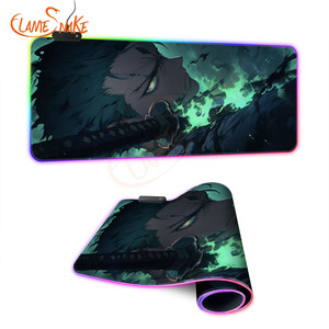 Ngọn Lửa Con Rắn Loạt Phim Hoạt Hình Phim Hoạt Hình In Chuột Chơi Game Pad Chiếu Sáng RGB 800X300Mm, Chuột Chơi Game Pad RGB - Product Image 1