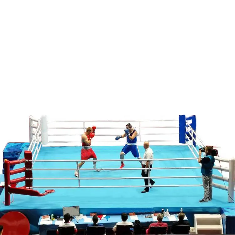 The factory wholesale european standard ring de boxe occasion mini price canvas cover boxing ring for sale