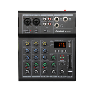 Cooyinka Professional Mini USB <strong>Digital</strong> Audio 4-Channel <strong>Controller</strong> <strong>Computer</strong> Recording Audio Console Mixer - Product Image 1
