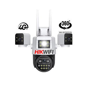HIKWIFI Okam 6mp Triple Lens Wireless Network <strong>Camera</strong> 180 Degree Wide Angle Human Detection Color Night Vision 4G <strong>Camera</strong> - Product Image 1