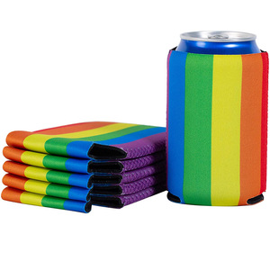 Impressão personalizada <span class=keywords><strong>Neoprene</strong></span> <span class=keywords><strong>Can</strong></span> Cooler Dobrável Isolamento Térmico Cola Pode Manga Coozies Para Bebida Fria Cola Beer <span class=keywords><strong>Can</strong></span> Koozy